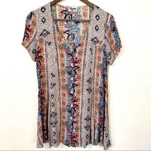 SMYMM Bennett Babydoll Tie Back Mini Dress/M